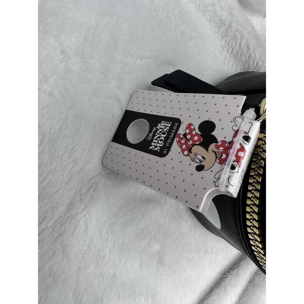 Primark Disney Minnie Mouse Clutch Bag Womens Mini Black Polka Dot Zip Purse - Picture 2 of 4